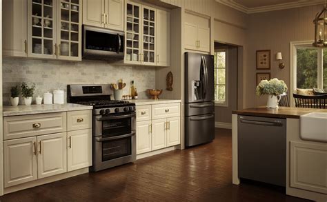 black stainless steel appliances with purple cabinets|black stainless steel kitchen cabinets colors.